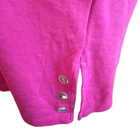 Karen Scott Fuchsia Short Sleeve Top - Picture 2 of 5